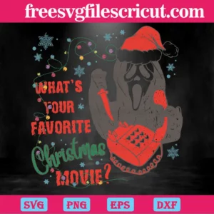 Retro Ghostface Whats Your Favorite Christmas Movie, Design Files Invert