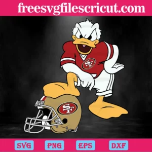 San Francisco 49Ers Donald Duck, Digital Files Invert