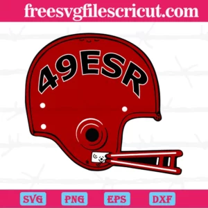 San Francisco 49Ers Football Helmet, High-Quality Svg Files