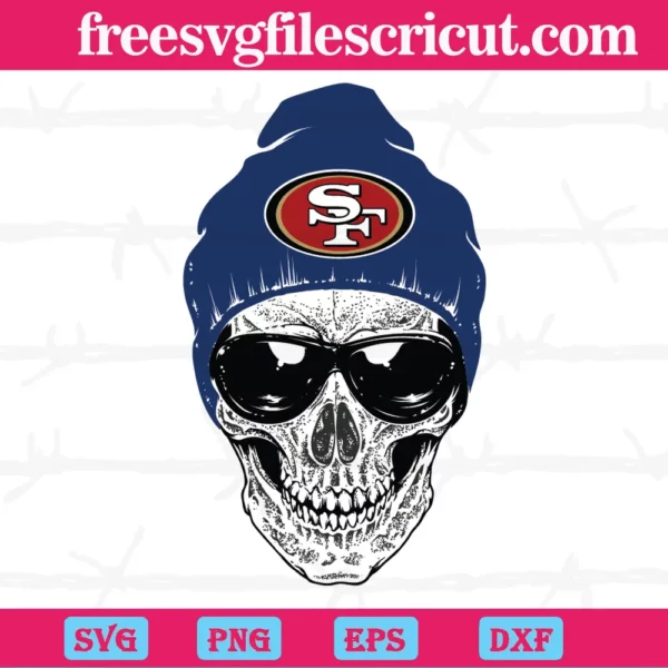 Skull San Francisco 49Ers, Svg Clipart
