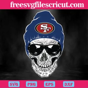 Skull San Francisco 49Ers, Svg Clipart - free svg files for cricut