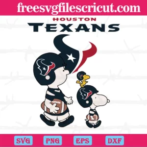Snoopy The Peanuts Houston Texans Nfl, Svg Png Dxf Eps Designs Download
