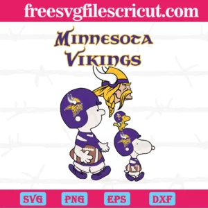 Snoopy The Peanuts Minnesota Vikings, Svg File Formats