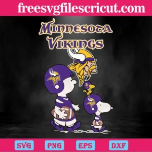 Snoopy The Peanuts Minnesota Vikings, Svg File Formats Invert