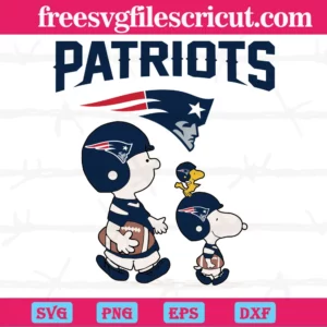 Snoopy The Peanuts New England Patriots, Svg Png Dxf Eps Digital Download