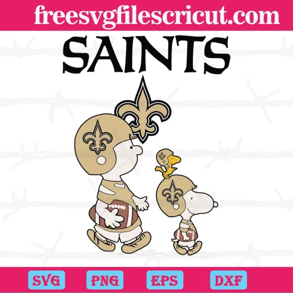 Snoopy The Peanuts New Orleans Saints, Svg Designs