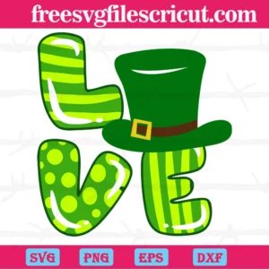 St Patricks Day Love Plaid Green Pattern Diy Crafts, Layered Svg Files