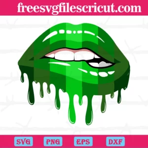 St Patricks Day Sexy Green Plaid Lips Diy Crafts, Svg Png Dxf Eps