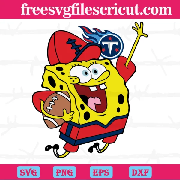 Tennessee Titans Football Spongebob, Svg Png Dxf Eps Digital Files