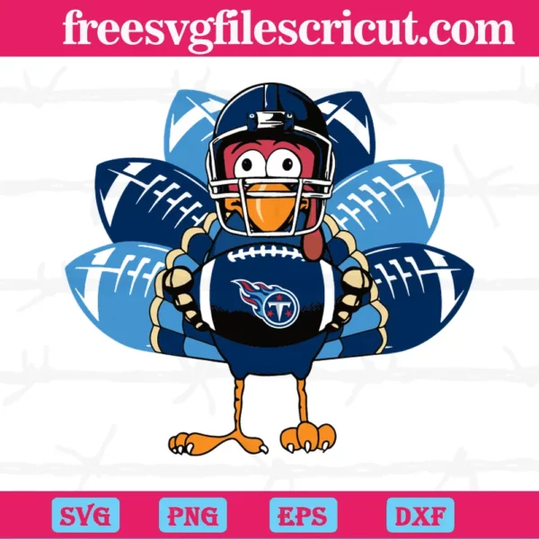 Tennessee Titans Turkey Thanksgiving, Svg Png Dxf Eps