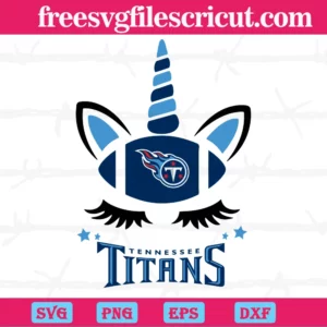 Tennessee Titans Unicorn, Svg Png Dxf Eps Cricut Files
