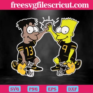 The Simpson Minnesota Vikings, Vector Svg Invert