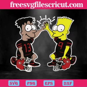The Simpson San Francisco 49Ers, The Best Digital Svg Designs For Cricut Invert