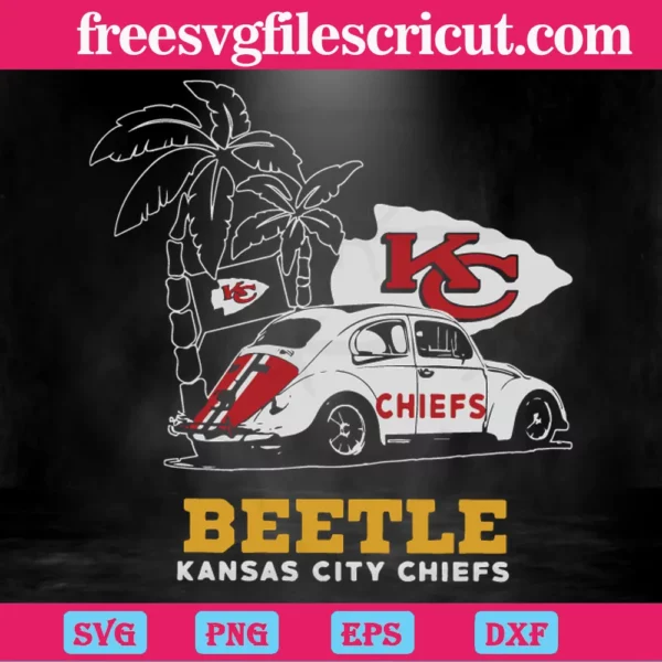 Volkswagen Beetle Kansas City Chiefs, Svg Png Dxf Eps Designs Download