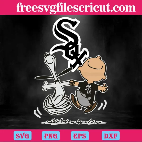 Chicago White Sox Mlb Snoopy And Charlie Brown, Svg Files