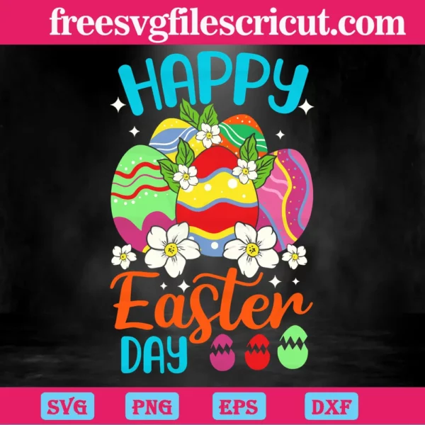 Happy Easter Day Clipart, Svg Png Dxf Eps Digital Download