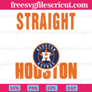 Straight Outta Houston Astros, Graphic Design Invert