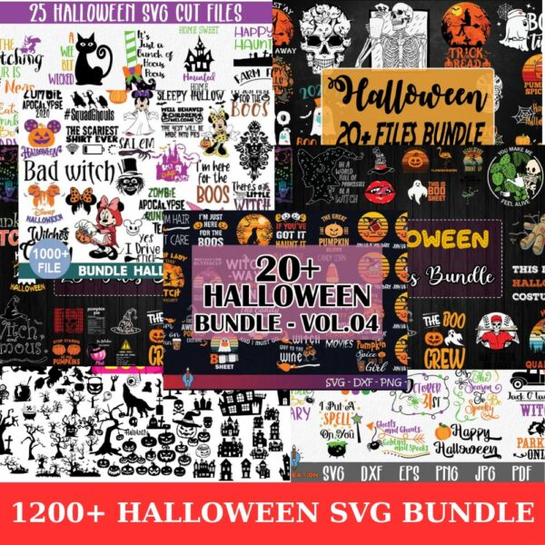 1200 Files Halloween SVG Bundle