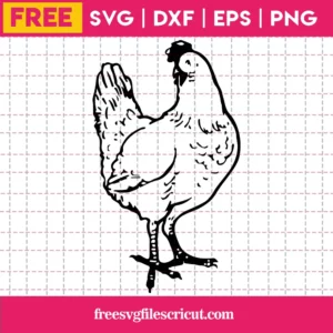 Chicken Clipart Free, Svg Png Dxf Eps Digital Download