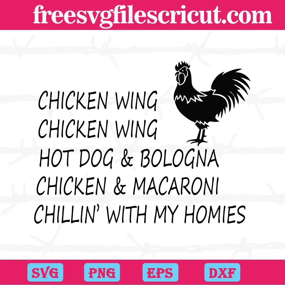 Chicken Wing Clipart, Svg Png Dxf Eps Cricut
