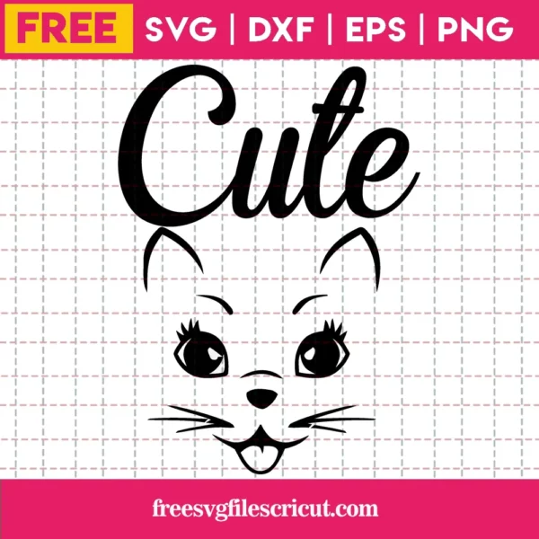 Cute Cat Svg Free, Downloadable Files