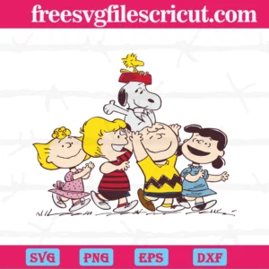 Snoopy And Friends Clipart, Svg Png Dxf Eps Cricut