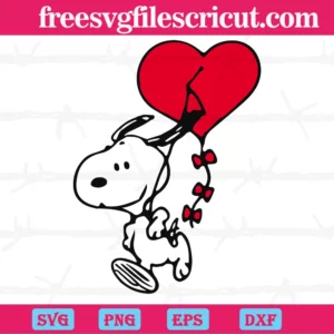 Snoopy Valentine Png, Transparent Background Files