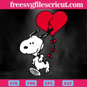 Snoopy Valentine Png, Transparent Background Files Invert
