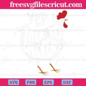 Yep I Talk To Chicken, Svg Png Dxf Eps Designs Download Invert