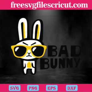 Bad Bunny Svg Cricut Invert