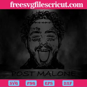 Post Malone Tattoos Png, Transparent Background Files Invert
