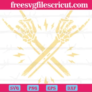 Skeleton Hands, Svg Files For Crafting And Diy Projects Invert