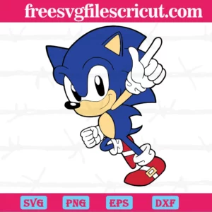 Sonic The Hedgehog Clipart, Svg Png Dxf Eps