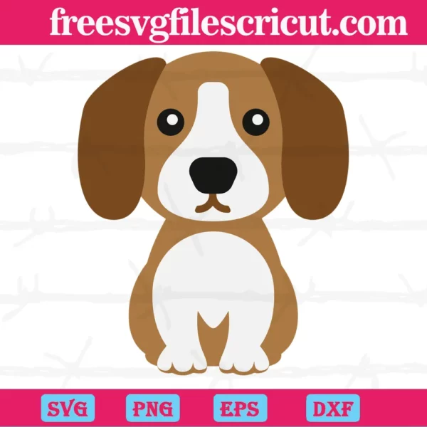 Beagle Cute Dog Clipart, Svg Png Dxf Eps Cricut Silhouette