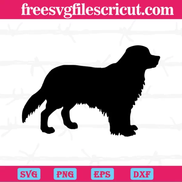 Clipart Black And White Dog, Svg Png Dxf Eps