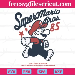 Super Mario Brothers 85, Svg Png Dxf Eps Designs Download