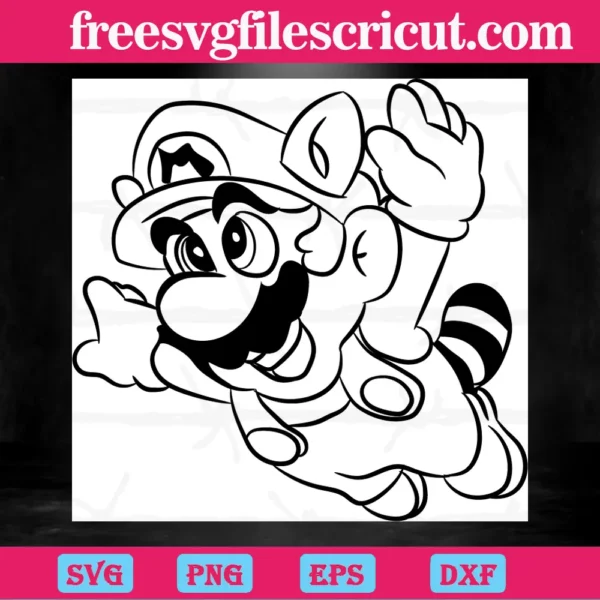 Super Mario Brothers Clipart, Svg Png Dxf Eps Cricut Silhouette