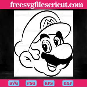 Super Mario Head Png, Transparent Background Files