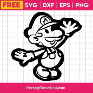 Super Mario Svg Free, Vector Illustrations Invert