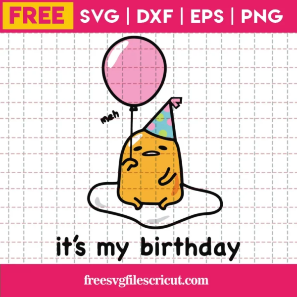 t’S My Birthday Baloon SVG.