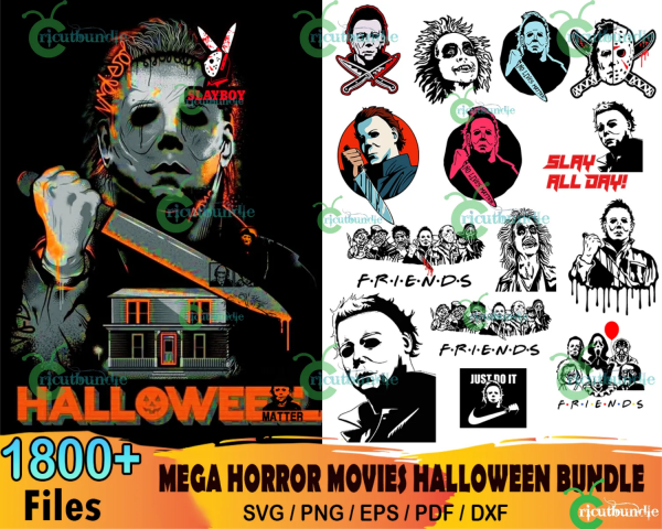 1800+ Horror Movies Svg Halloween Bundle 