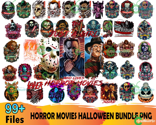 99+ Horror Movies SVG Bundle