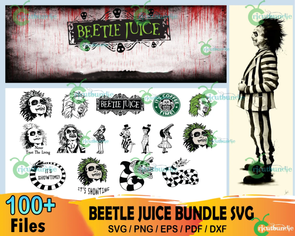 100+ Beetlejuice Horror Svg Bundle.