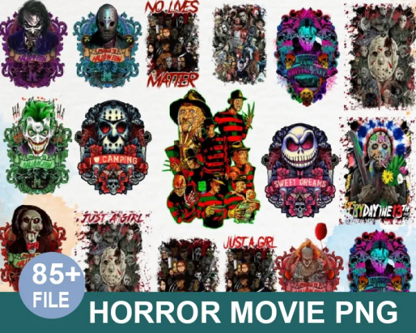 85+ Files Horror Movies SVG PNG
