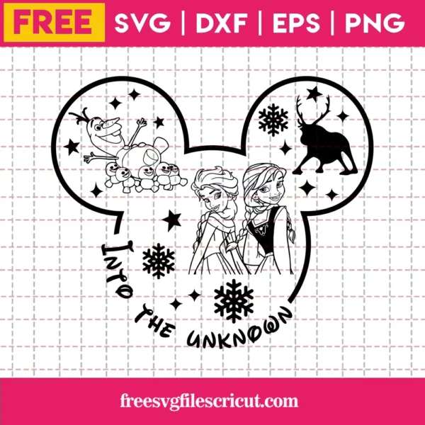 Into The Unknown Disney Princess Free SVG File