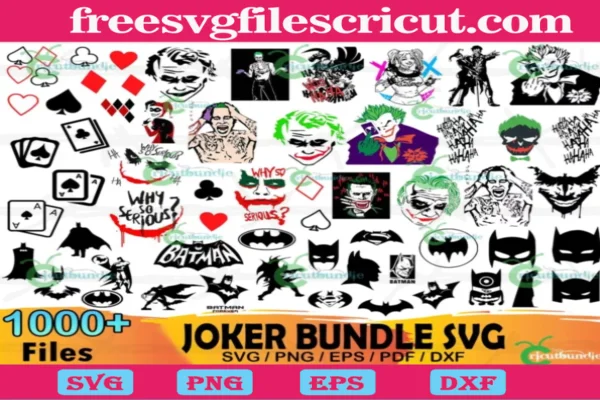 1000+ Joker Bundle Svg, Joker Svg, Harley Quinn Svg