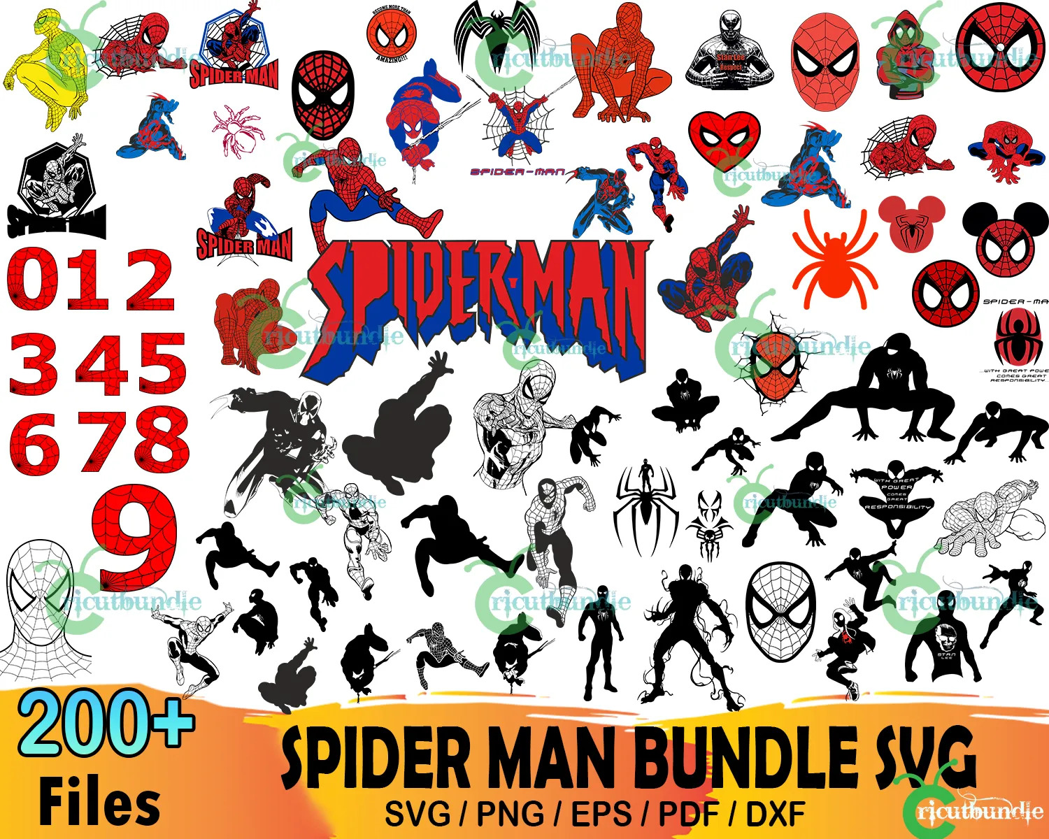 200+ Spider-Man Bundle SVG