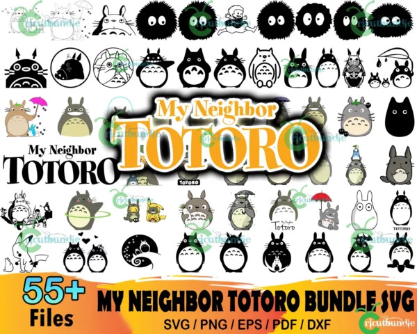 Totoro Living Forest Graphic Design SVG