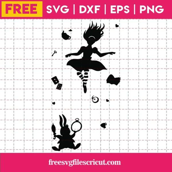 The Rabbit Hole Alice In Wonderland, Cutting Svg Free