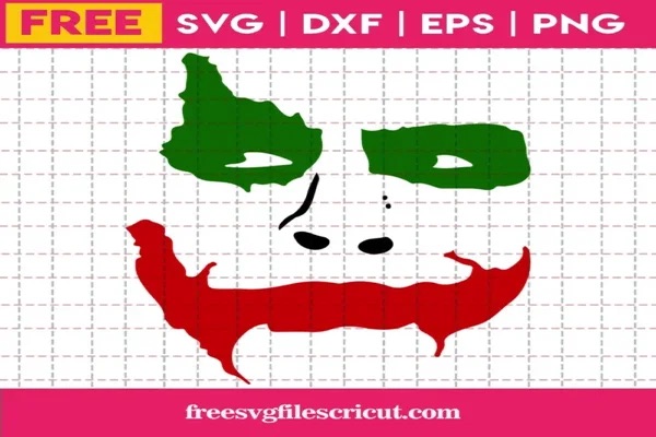 free joker face paint svg